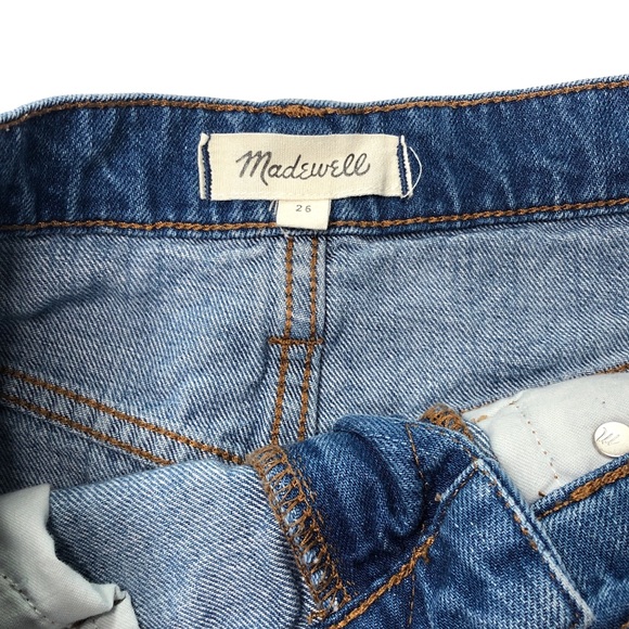 Madewell | Skirts | Madewell Rigid Denim A Line Y2k Skirt Distressed I